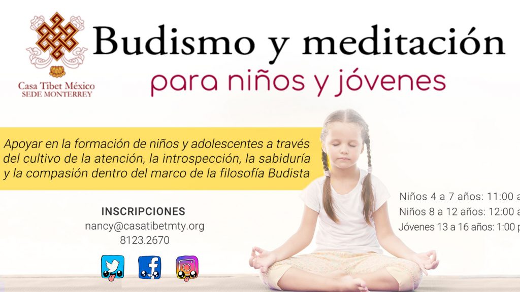 budismo y meditacion para niños y jovenes